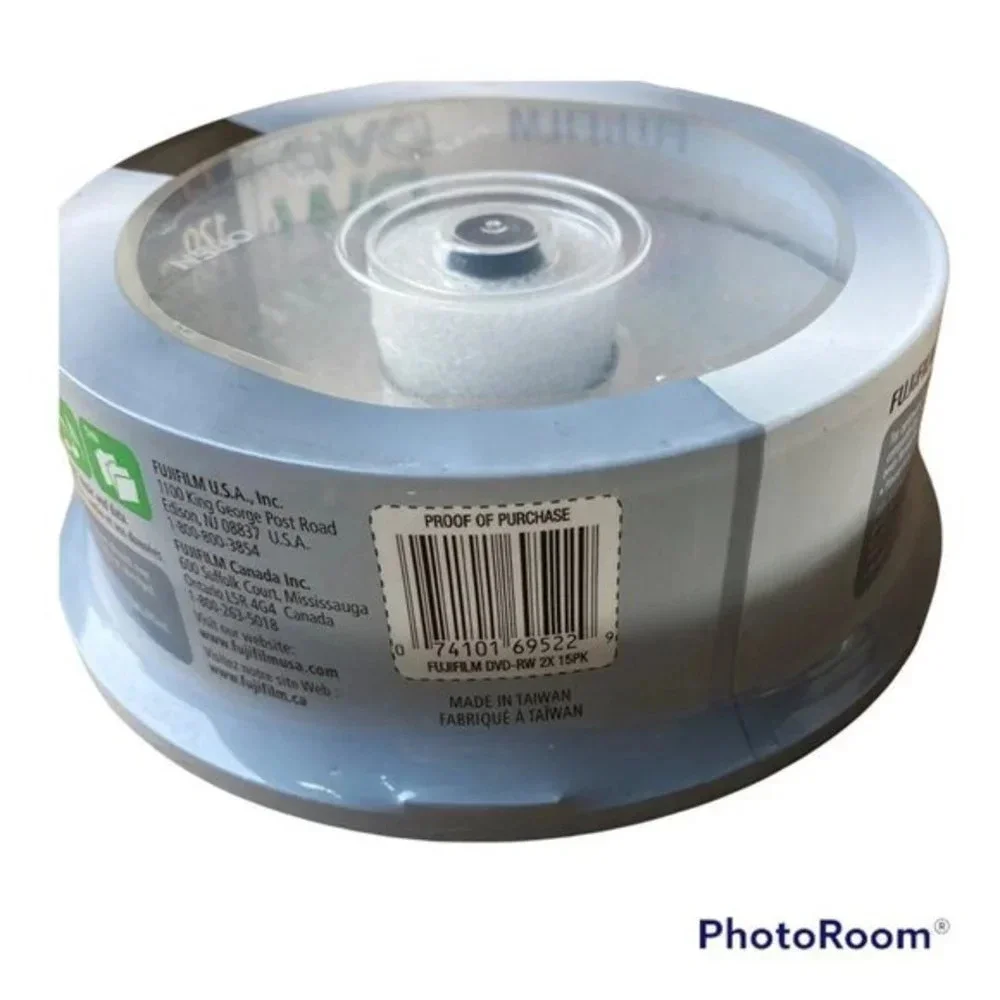 New Sealed Fujifilm DVD-RW 15 Disc Pack 120‎ Min 4.7 GB